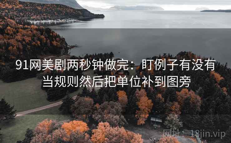 91网美剧两秒钟做完：盯例子有没有当规则然后把单位补到图旁